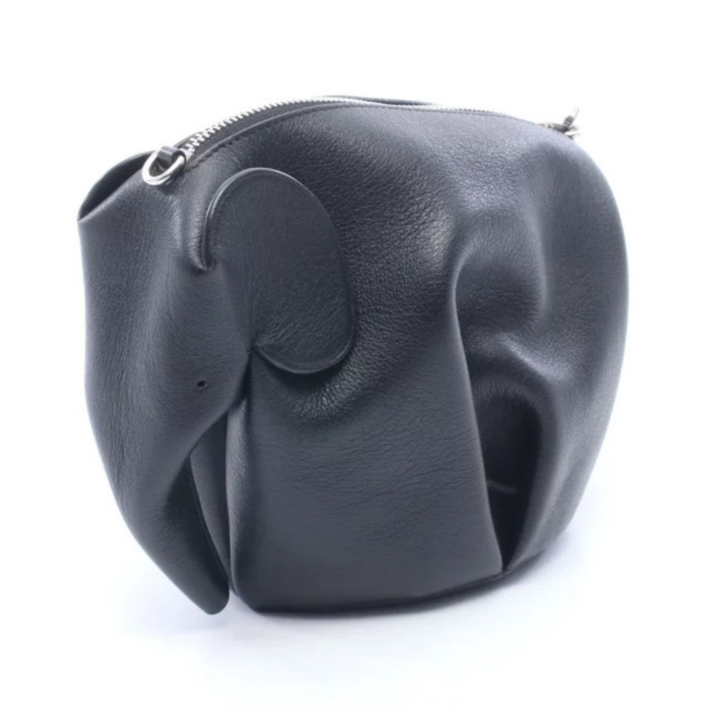 Loewe Shoulder Bag Leather Elephant Black